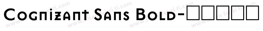Cognizant Sans Bold字体转换